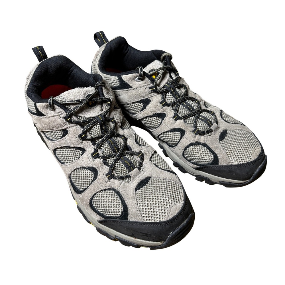 Merrell Hiking Shoes Mens 15 Brindle Black Hilltop Ventilator J086125 Suede Mesh